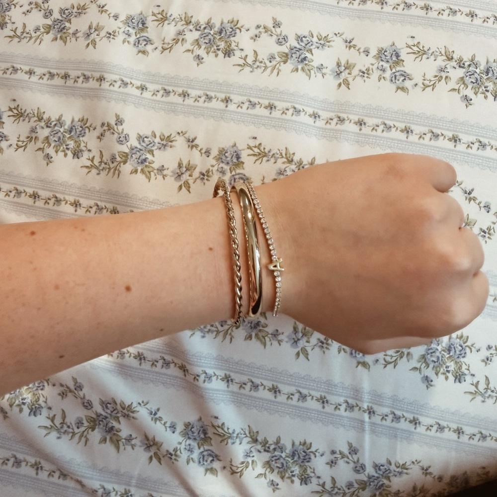 Elegant Gold and A Bracelet Set